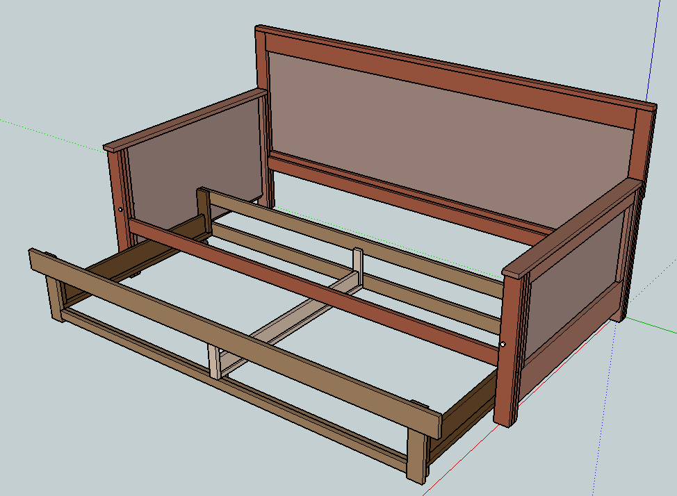 Pull-out Daybed components